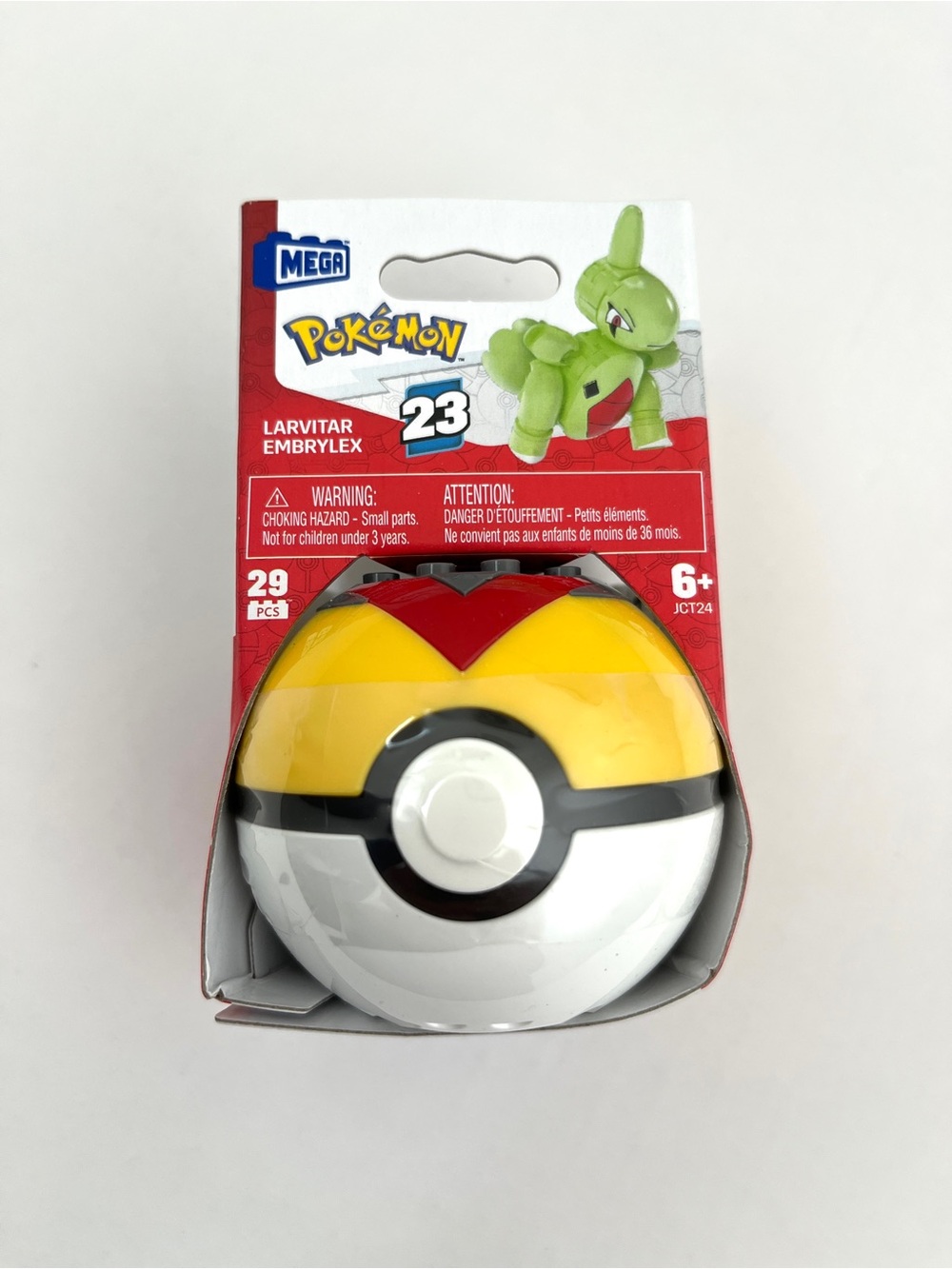 Brand New MEGA Pokémon Ball #23 (JCT24) Larvitar Building Set